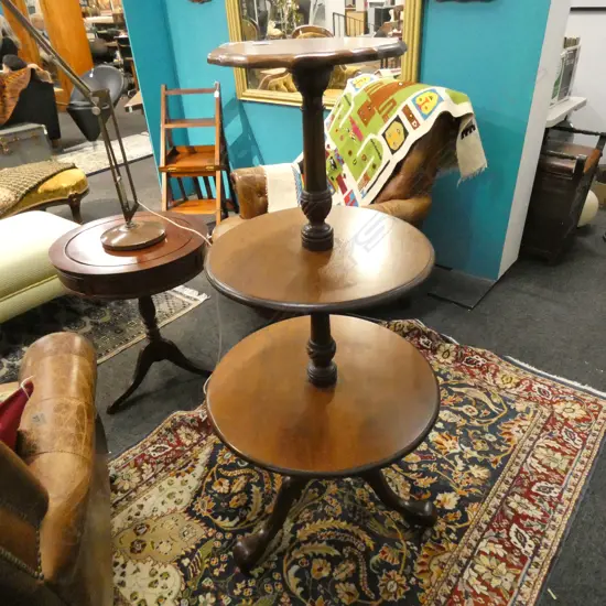 3 TIER MAHOGANY WHAT NOT H. 1220MM