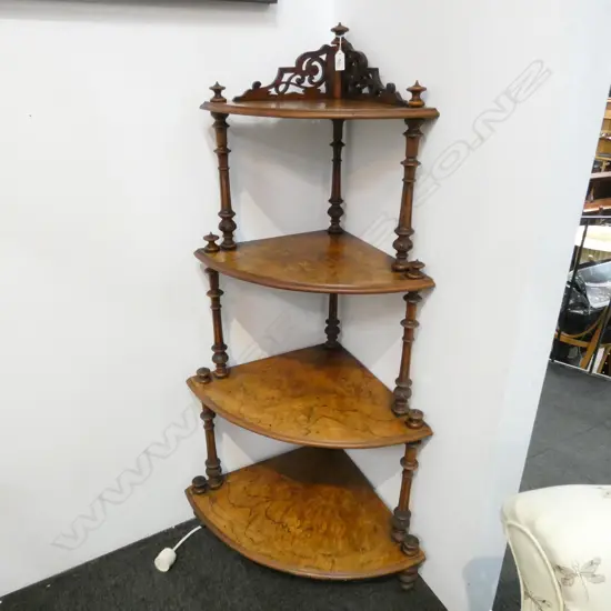 VICTORIAN INLAY 4 TIER WHAT NOT AF H. 1240MM