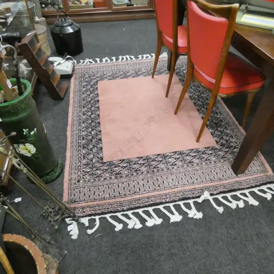 HAND KNOTTED PINK RUG 1780 X 1300MM