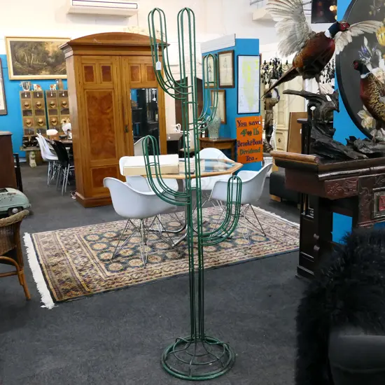 GREEN METAL CACTUS H. 1860MM