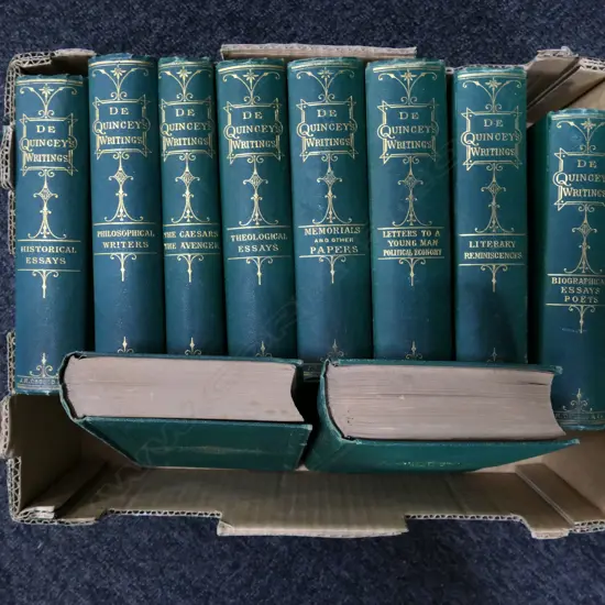 BOX LOT ANTIQUE BOOKS 