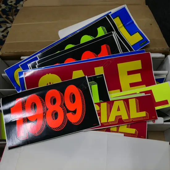 LOT ASST AUTOMOTIVE VISUAL REMOVABLE STICKERS