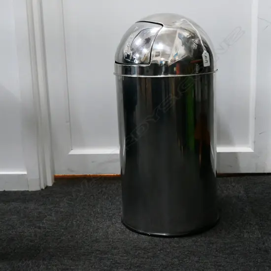 VINTAGE STYLE CHROME PUSH BIN H. 540MM