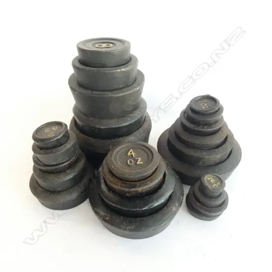 BOX ASST CAST IRON STACKING WEIGHTS