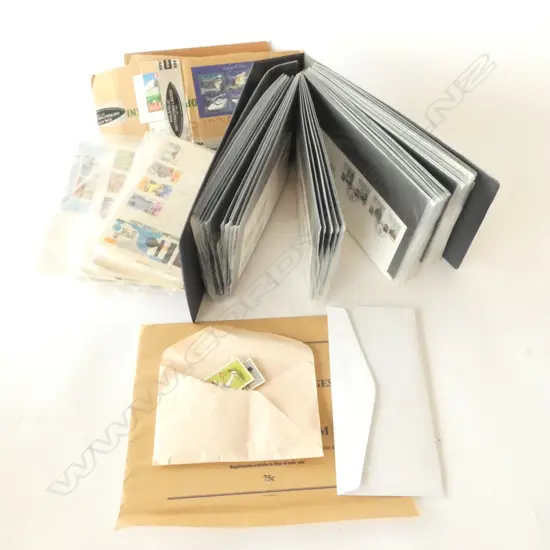 BOX LOT ASST. STAMPS, FIRST DAY COVERS ETC