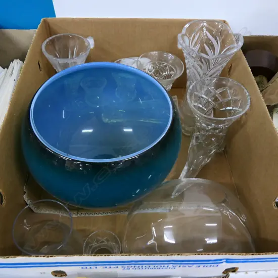 BOX LOT ASST. CRYSTAL ETC