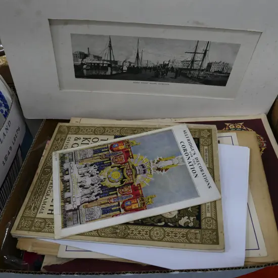 COLLECTION CORONATION / ROYAL TOUR PROGRAMMES, NEWSPAPERS ETC