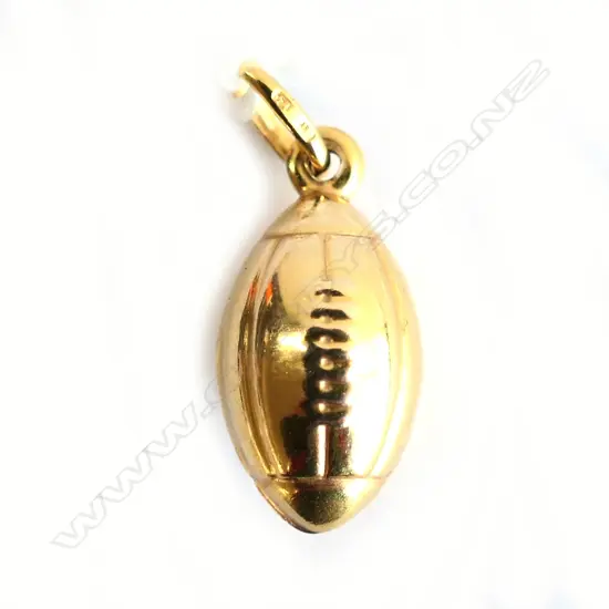 9CT GOLD RUGBY BALL CHARM L. 22MM