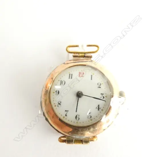 LADIES 9ct GOLD CASED 1920'S WRISTWATCH A.F 15gm total
