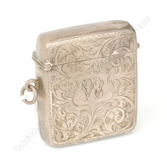 VESTA BOX, STERLING SILVER, BIRMINGHAM 1911, J. GLOSTER LTD