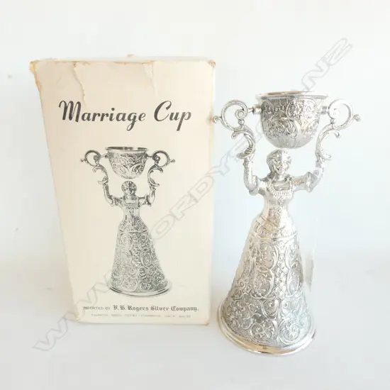 BOXED EP MARRIAGE CUP IMPORTED BY F.B. RODGERS H210 MM