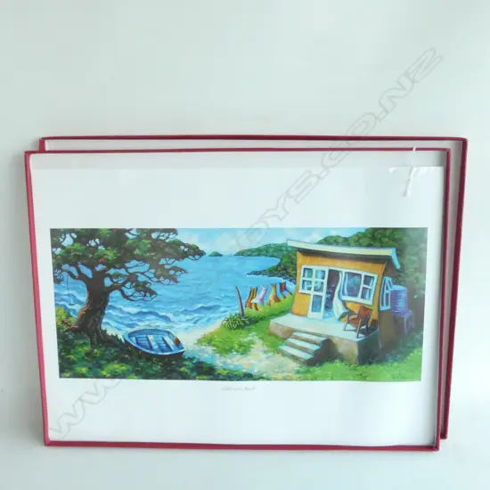 'LITTLE COVE BACH' PRINT BY RACHEL OLSEN 2003  510 X 220MM