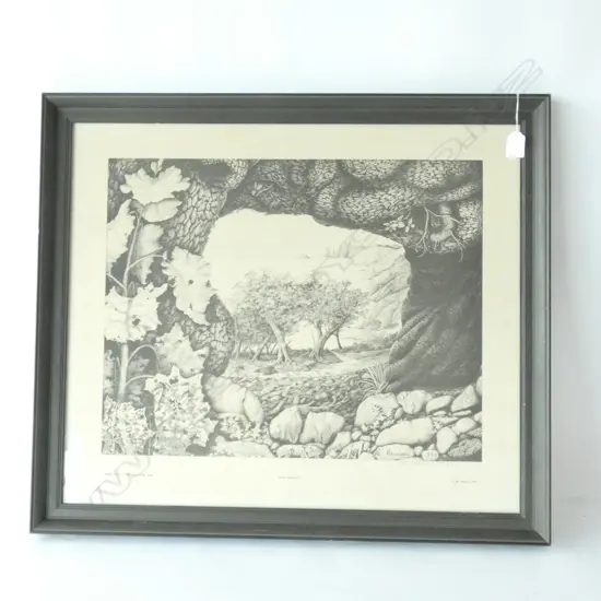 'CAPE COLVILLE' BLACK & WHITE LTD. ED. PRINT BY REI HAMON 1969 520 X 415MM