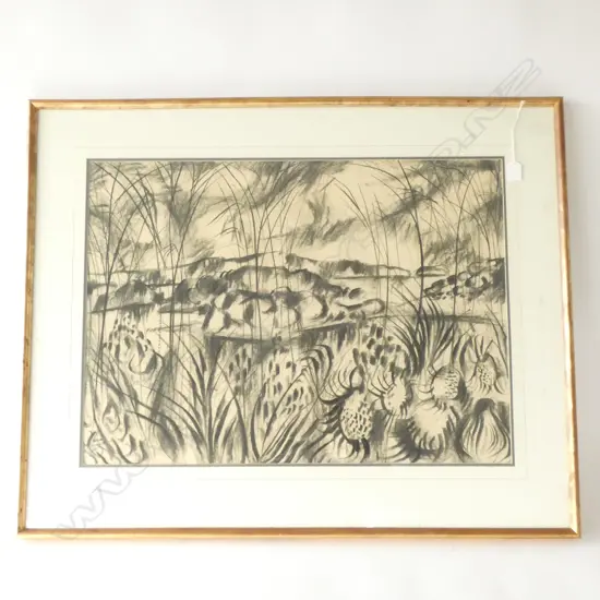 NELSON THOMPSON - BAY OF ISLANDS - CHARCOAL