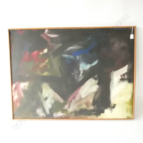 LAURENCE BERRY 'LOOK DAD NO HANDS' ABSTRACT OIL '90 715 X 970MM