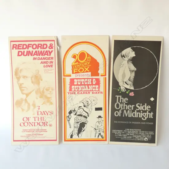 3 VINTAGE MOVIE PROMOTIONAL POSTERS 660X340