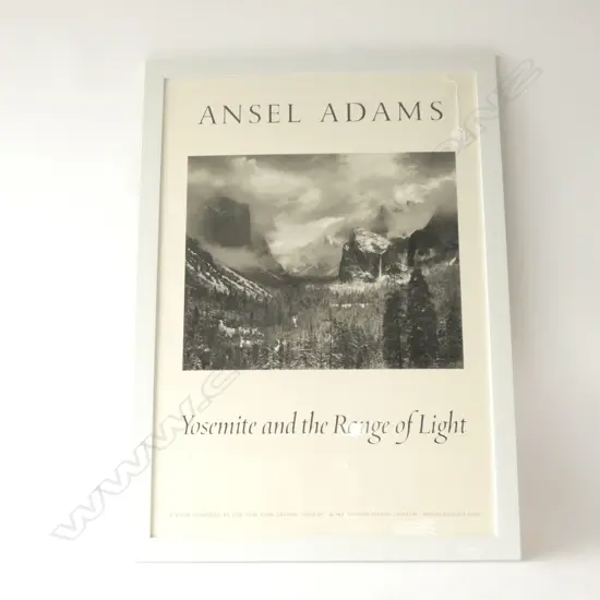 FRAMED ANSEL ADAMS POSTER 830 X 570 MM