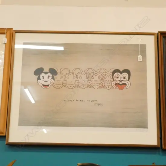 DICK FRIZZEL MICKEY TO TIKI  OFFSET PRINT  540 X 750 MM