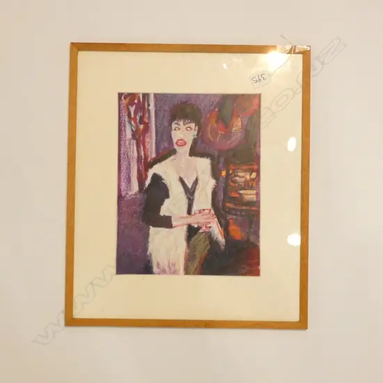 RUTH COLE 'WOMAN ARTIST' MIXED MEDIA 1985 305 X 240MM