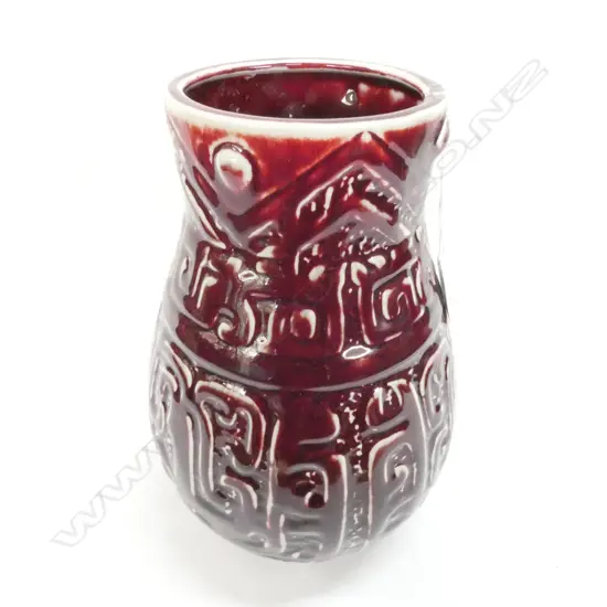 CHINESE POTTERY VASE OXBLOOD COLOURING H.290mm AF