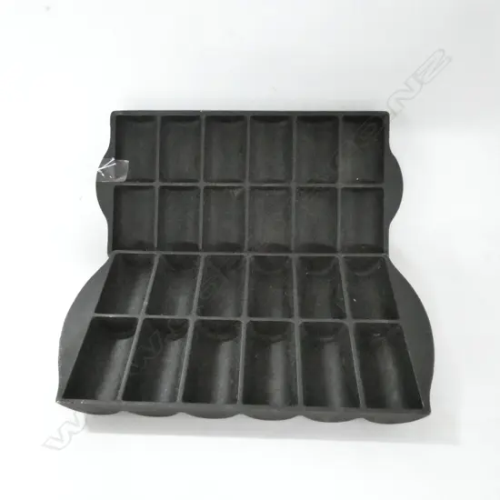 PAIR CAST IRON GEM IRON TRAYS