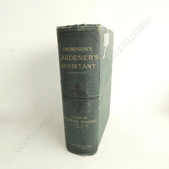 ANTIQUE BOOK 'THOMPSON'S GARDENERS ASSISTANT' 