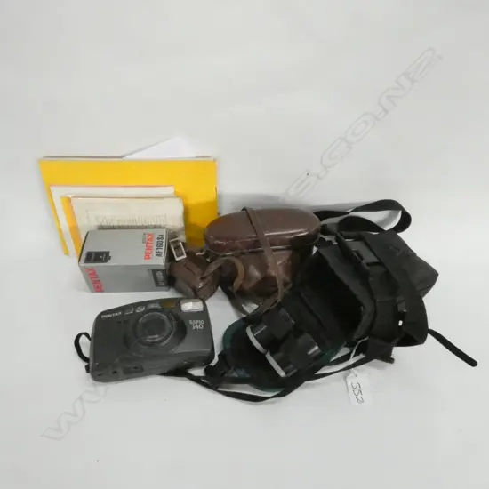 KODAK 35MM CAMERA + PENTAX 35 MM+ FLASH