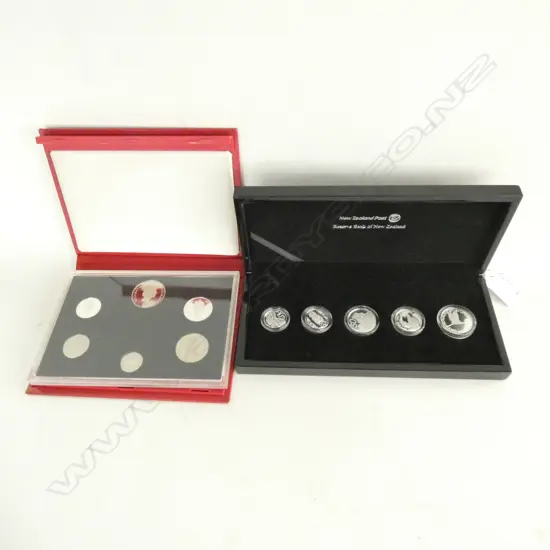 2 NZ PROOF COIN SETS: 2011 NZ SILVER CURRENCY SET + 1990 