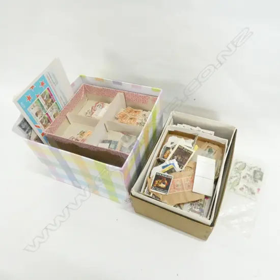 LOOSE STAMPS IN SMALL BOXES 