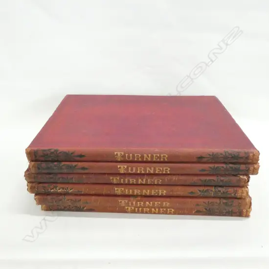 6 VOLUMES THE TURNER GALLERY, VIRTUE & CO  1878