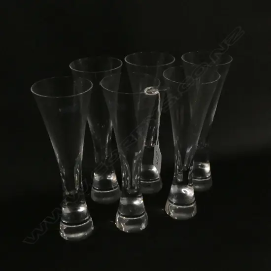 6 KROSNO HANDMADE CHAMPAGNE FLUTES H 220 MM