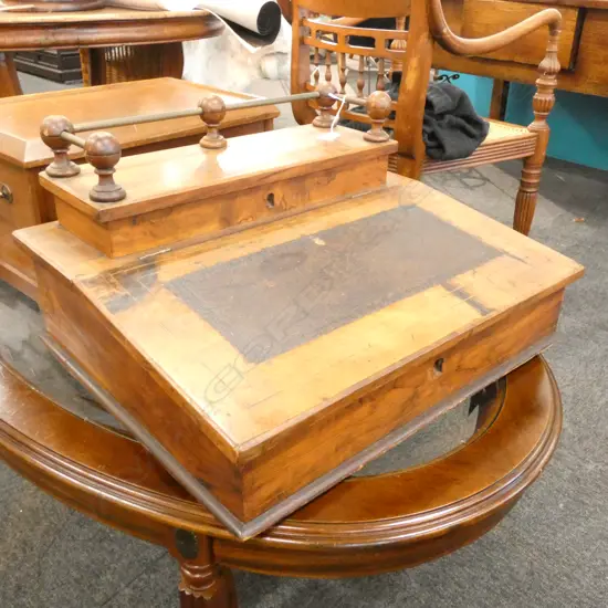 ANTIQUE FRENCH BRASS BOOK STAND