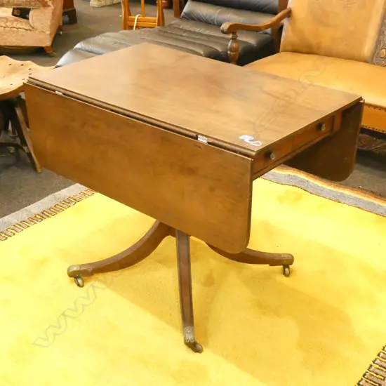 19thC REGENCY STYLE PEMBROKE TABLE H. 750MM AF