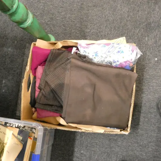 BOX LOT FABRIC LENGTHS 