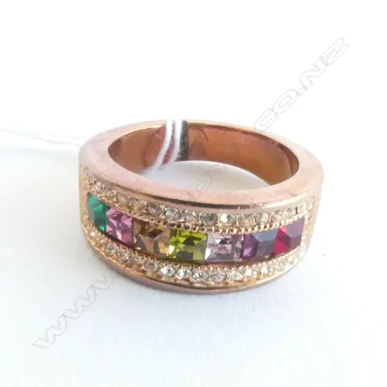 MULTI COLOURED STONE STYLISH RING