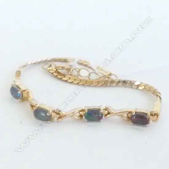 OPAL BRACELET - GOLD PLATED STERLING SILVER