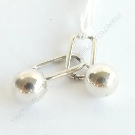 SILVER CIRCULAR DROP EARRINGS 6gms