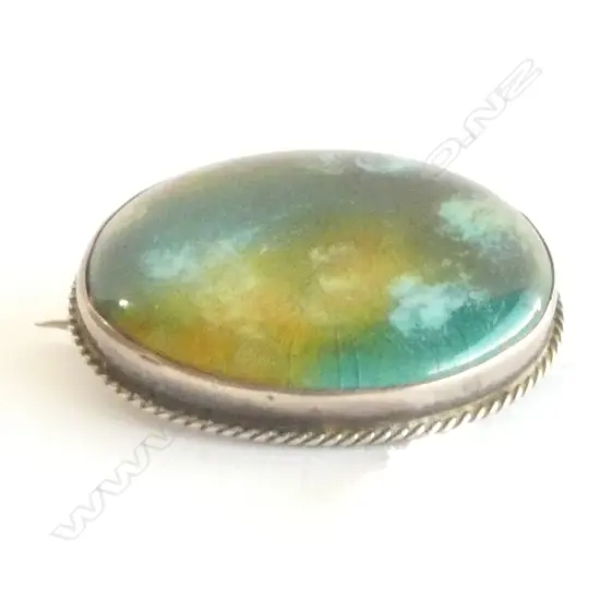 SILVER RUSKIN STYLE BROOCH CHESTER 1907 BY CHARLES HORNER