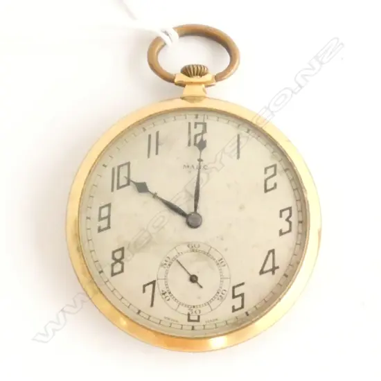 POCKET WATCH GOLD PLATED, c.1910, NOT WORKING