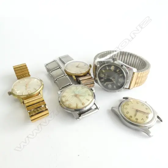 GENTS WRISTWATCHES, FIVE MECHANICAL AF