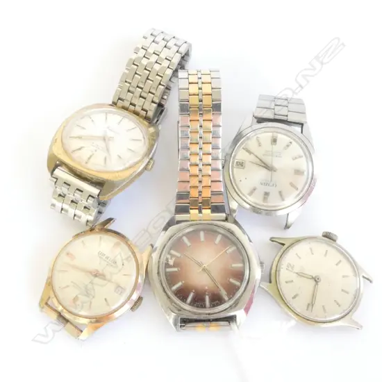 GENTS WRISTWATCHES, FIVE MECHANICAL AF