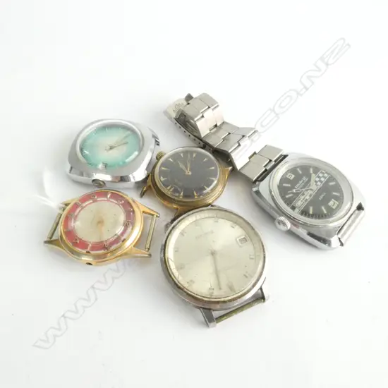 GENTS WRISTWATCHES, FIVE MECHANICAL AF