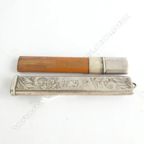 PURSE PENCIL IN STERLING SILVER, HAS ORIGINAL PENCIL INSIDE, CHESTER 1913 (?)