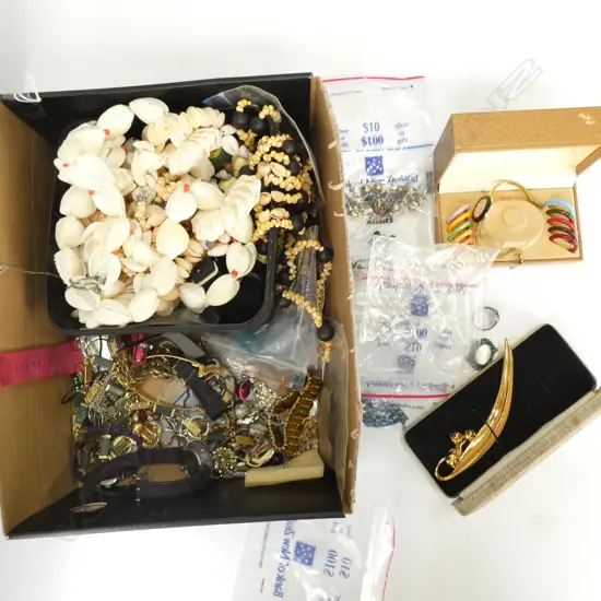 BOX COSTUME JEWELLERY & WATCHES 