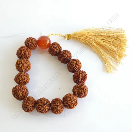 CARVED SEED PRAYER BEADS 