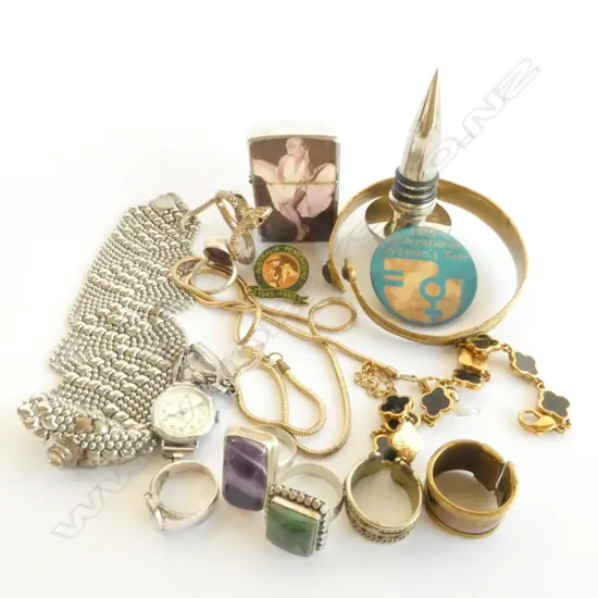 COLLECTION ASST. COSTUME JEWELLERY; RINGS ETC
