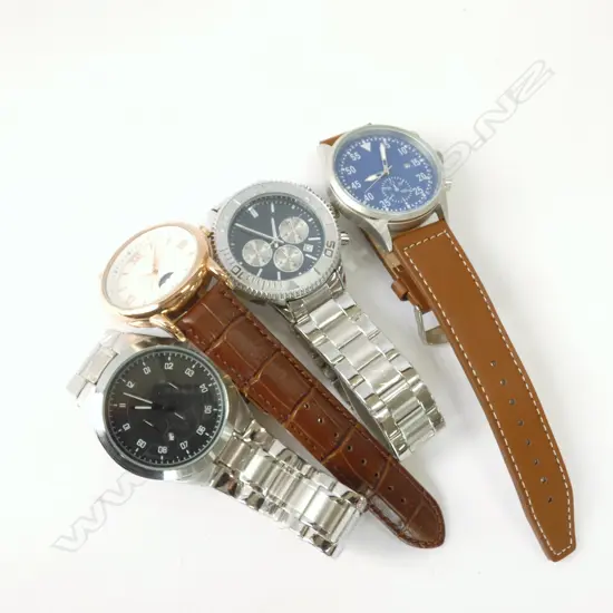 4 MENS DRESS WATCHES 