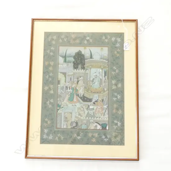 MUGHUL PAINTING COURTLY SCENE 
