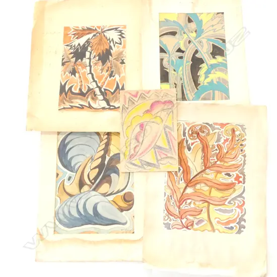 Harold Knight (Rutland Group) 5 works on paper 1940s