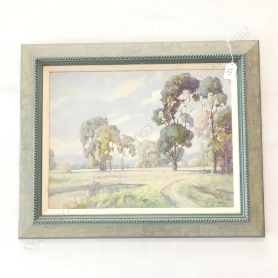 F A (FRED) PRICE   OIL ON BOARD   ‘SUNNY DAY  HAWKES BAY’ SIGNED. 295 X 385mm